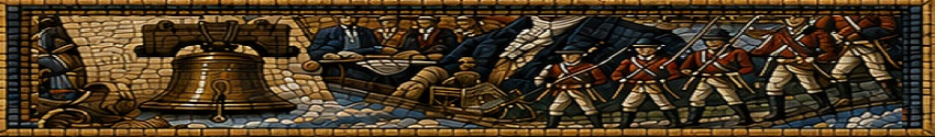 American Revolution — mosaic panel band