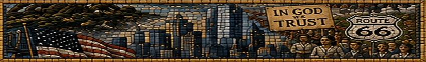 World Wars — mosaic panel band